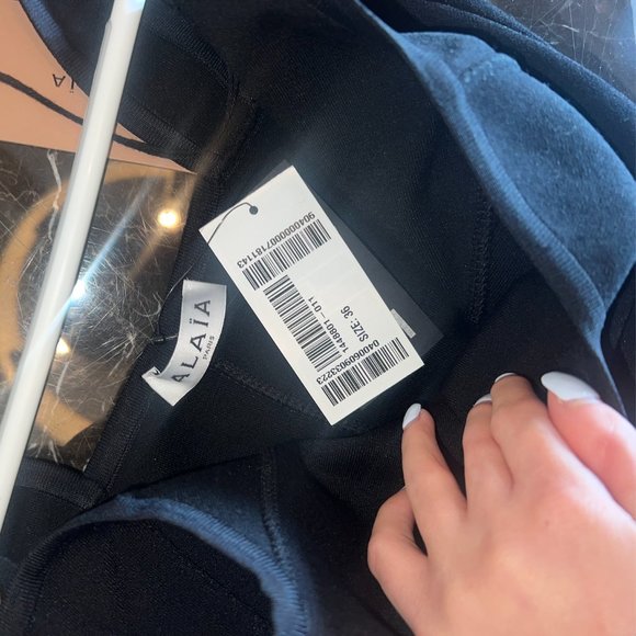 ALAÏA Sweetheart-neck wool-blend minidress - Picture 8 of 12